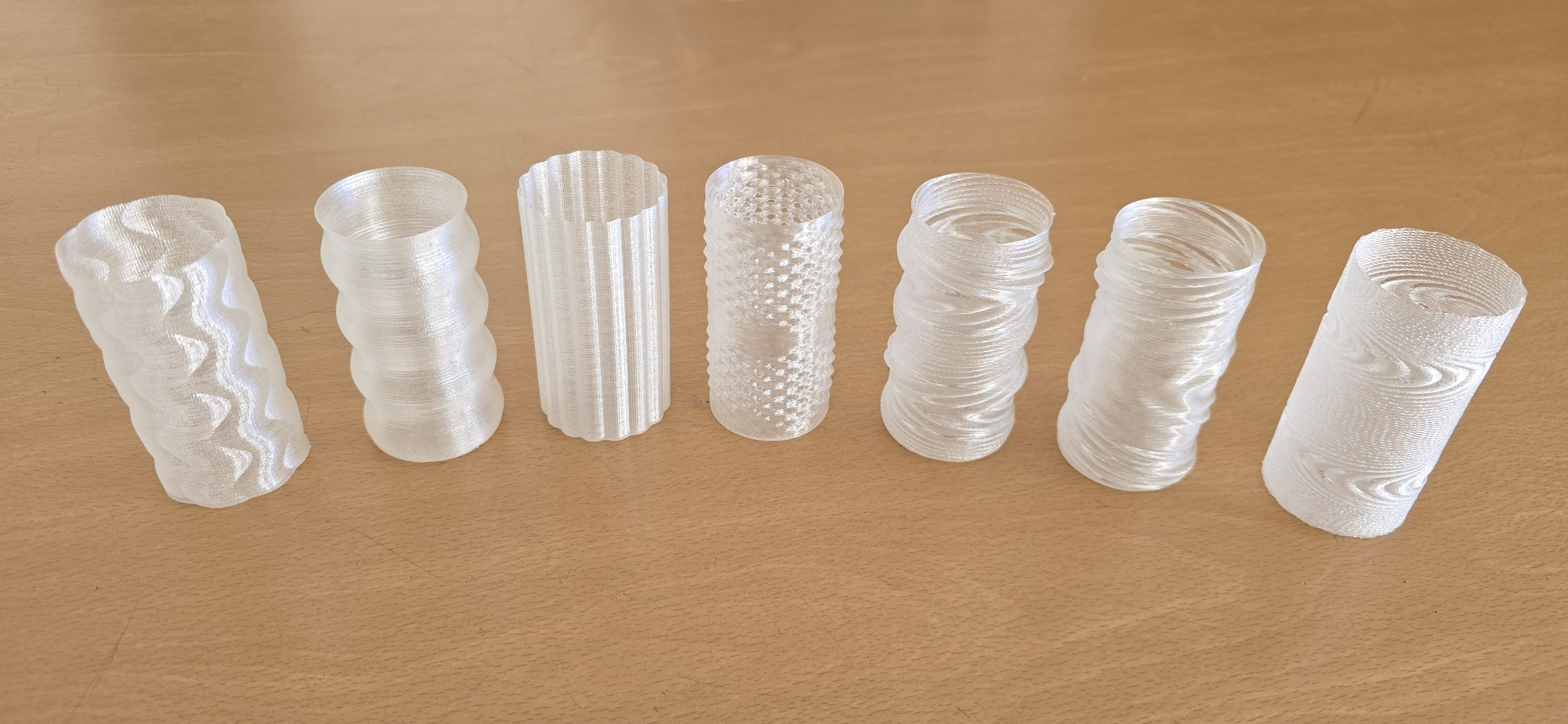 Ejemplos de patrones de impresión 3D MakerMex